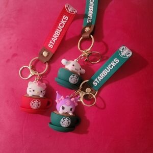 Bundle Of 3 Coffee Keychains